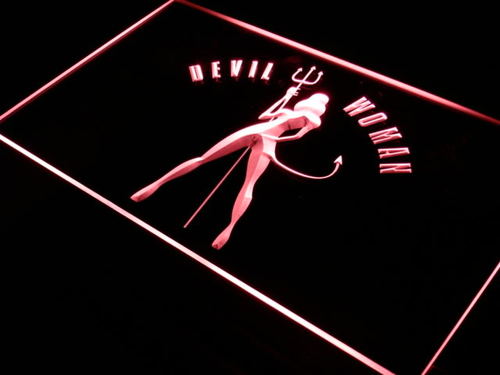 Devil Woman Sexy Bar Beer Decor Neon Light Sign